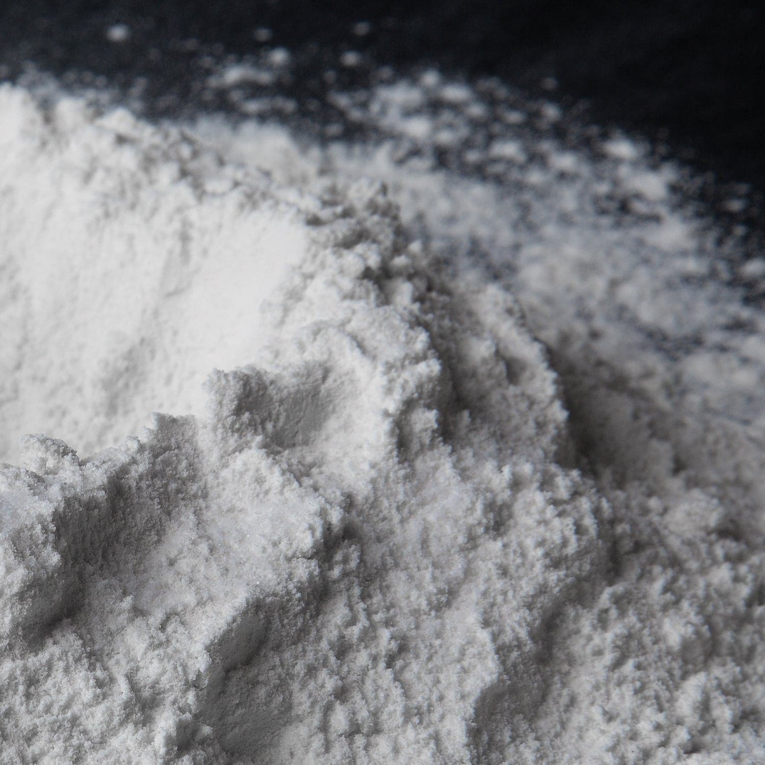 A mound of finely milled white flour